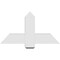 Ekena Millwork Eugene Architectural Grade PVC Gable Bracket, 36"W x 19 1/2"H x 4"D x 6"F, 13/12 Pitch GBP036X20X0406EUG00 - alternate 4
